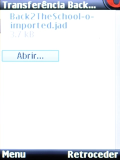 Escolha Abrir... e siga as indicações no ecrã para instalar a app.