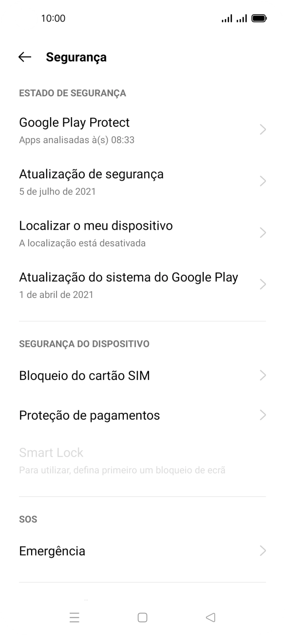 Prima Bloqueio do cartão SIM.