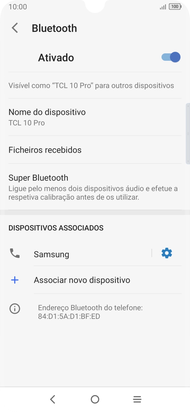 Prima a tecla de início para terminar e voltar ao ecrã inicial.