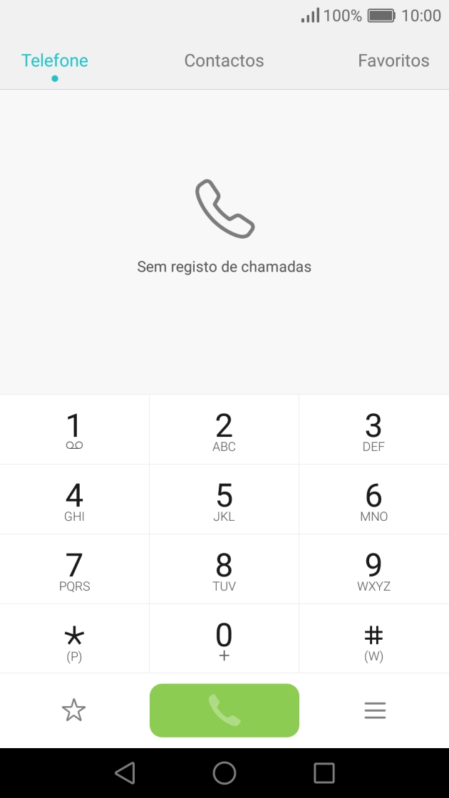 Prima o ícone de menu.