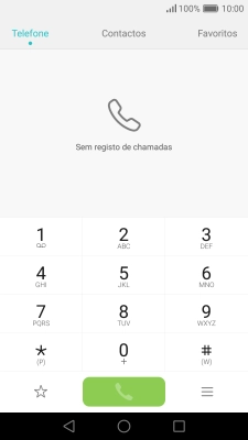 Prima o ícone de menu.