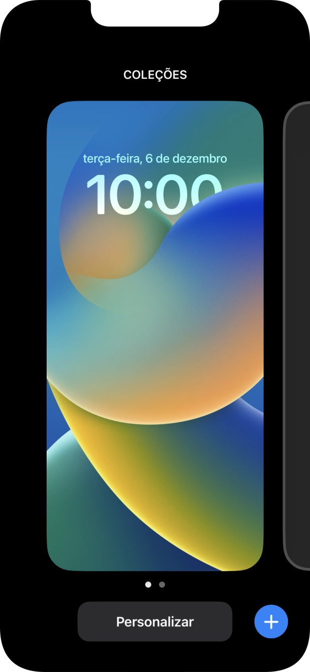 Prima o ícone para adicionar.