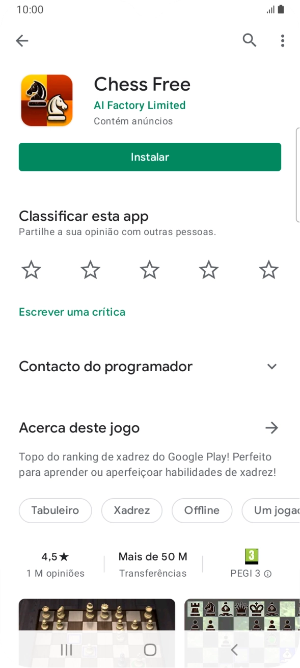 Prima a tecla de início para terminar e voltar ao ecrã inicial.