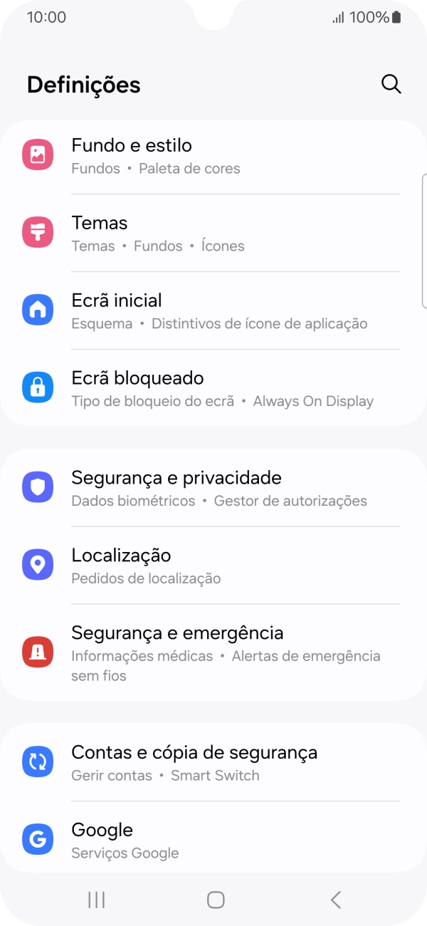 Prima Ecrã bloqueado.