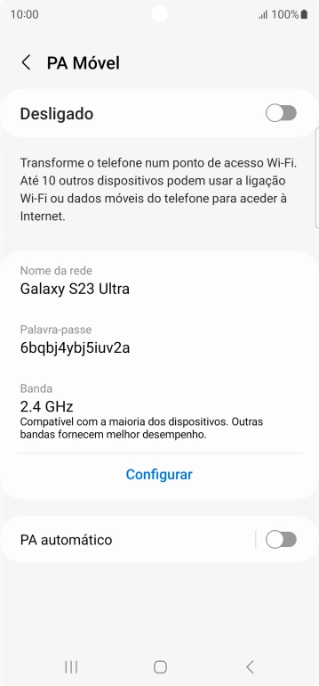 Prima Configurar.