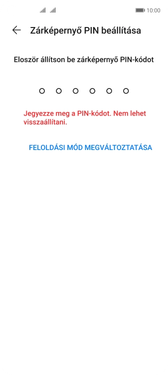 Válaszd a FELOLDÁSI MÓD MEGVÁLTOZTATÁSA lehetőséget.
