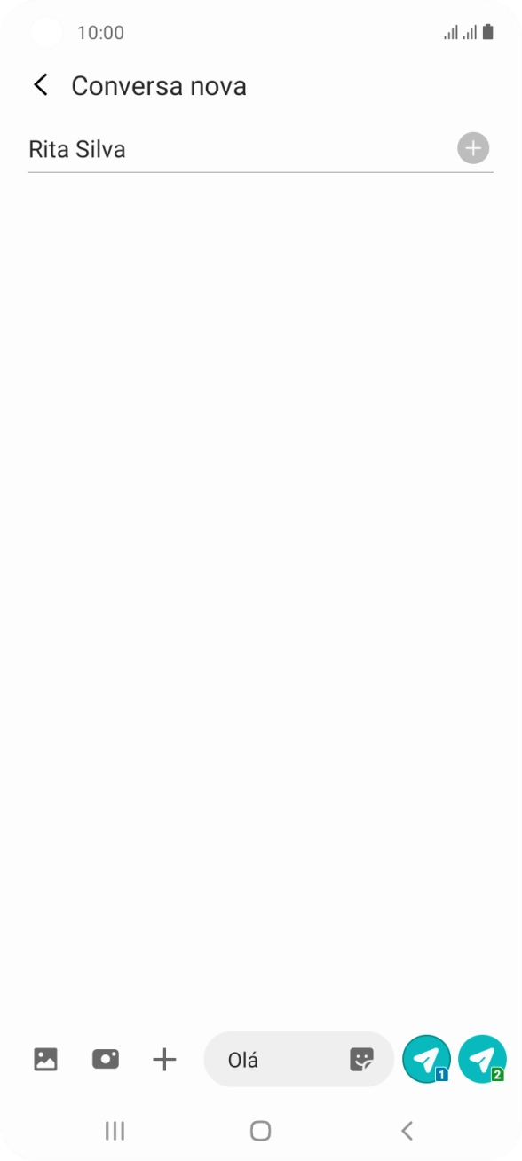 Prima o ícone de imagens.