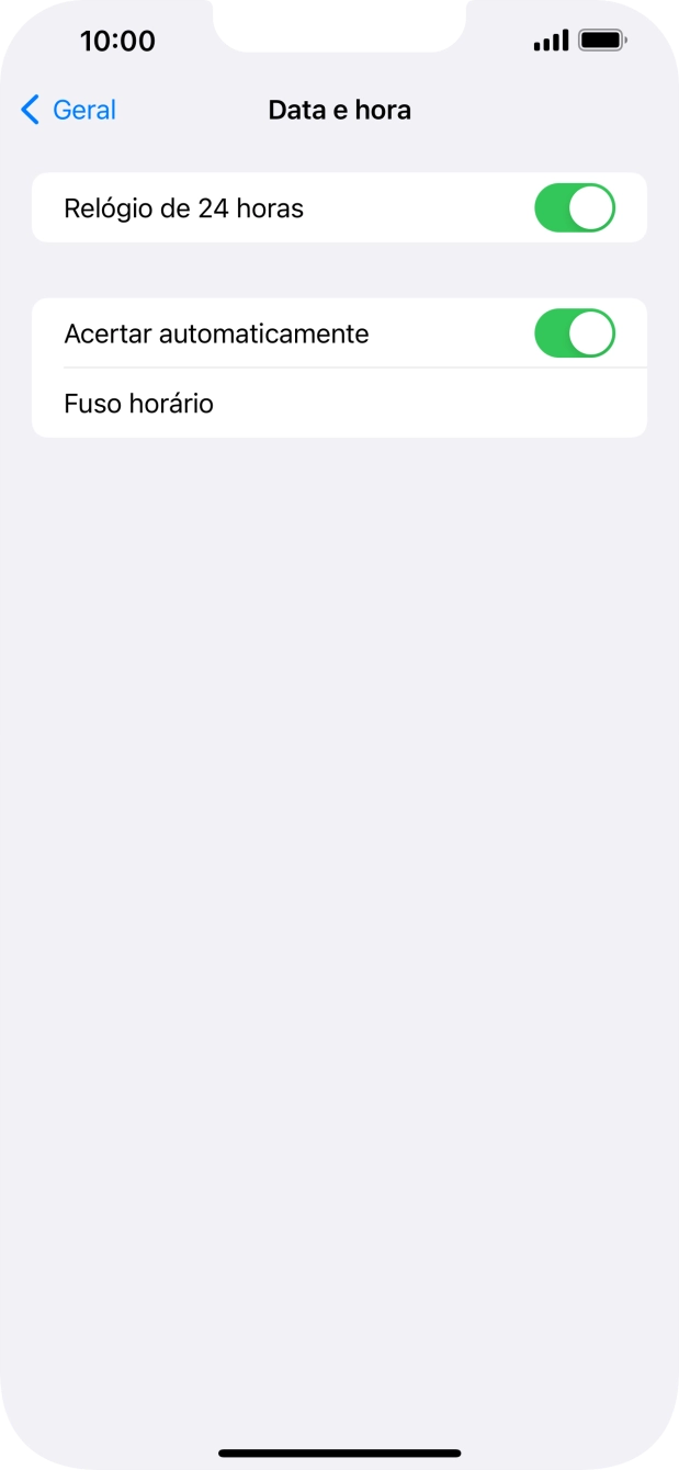 Para voltar ao ecrã inicial, deslize o dedo de baixo para cima a partir da base do ecrã.
