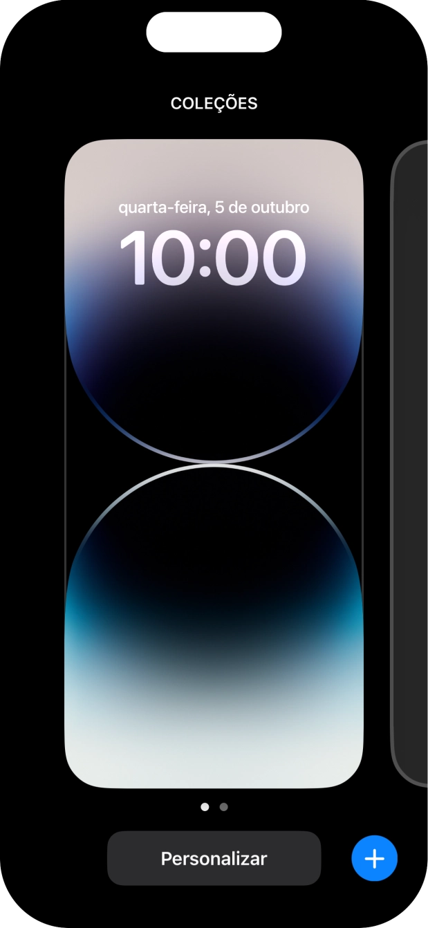 Prima o ícone para adicionar.