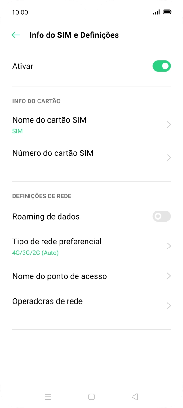 Prima Nome do ponto de acesso.