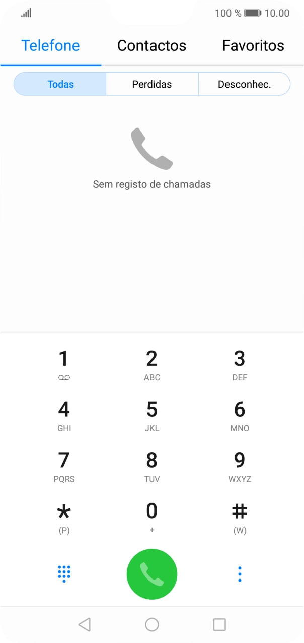 Prima o ícone de menu.