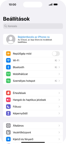 Válaszd a Bejelentkezés az iPhone-ra lehetőséget.