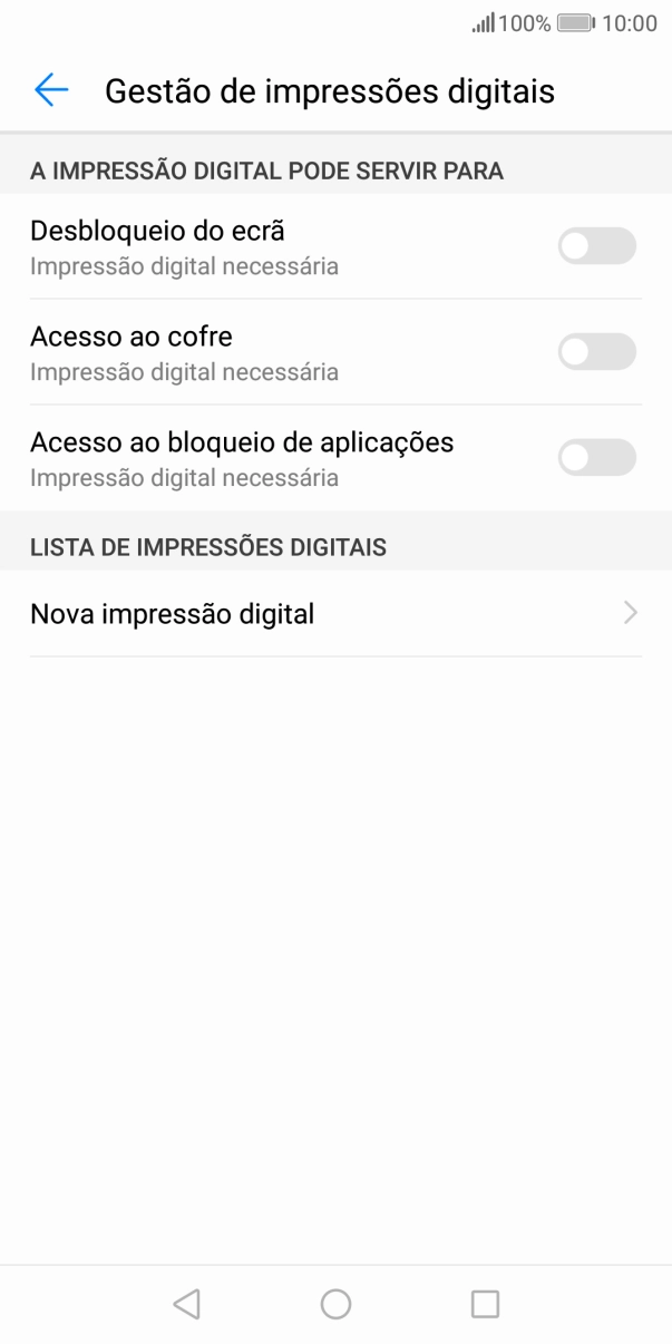 Prima Nova impressão digital.