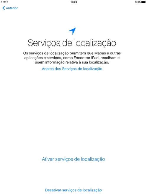 Prima Ativar serviços de localização para ativar a função.