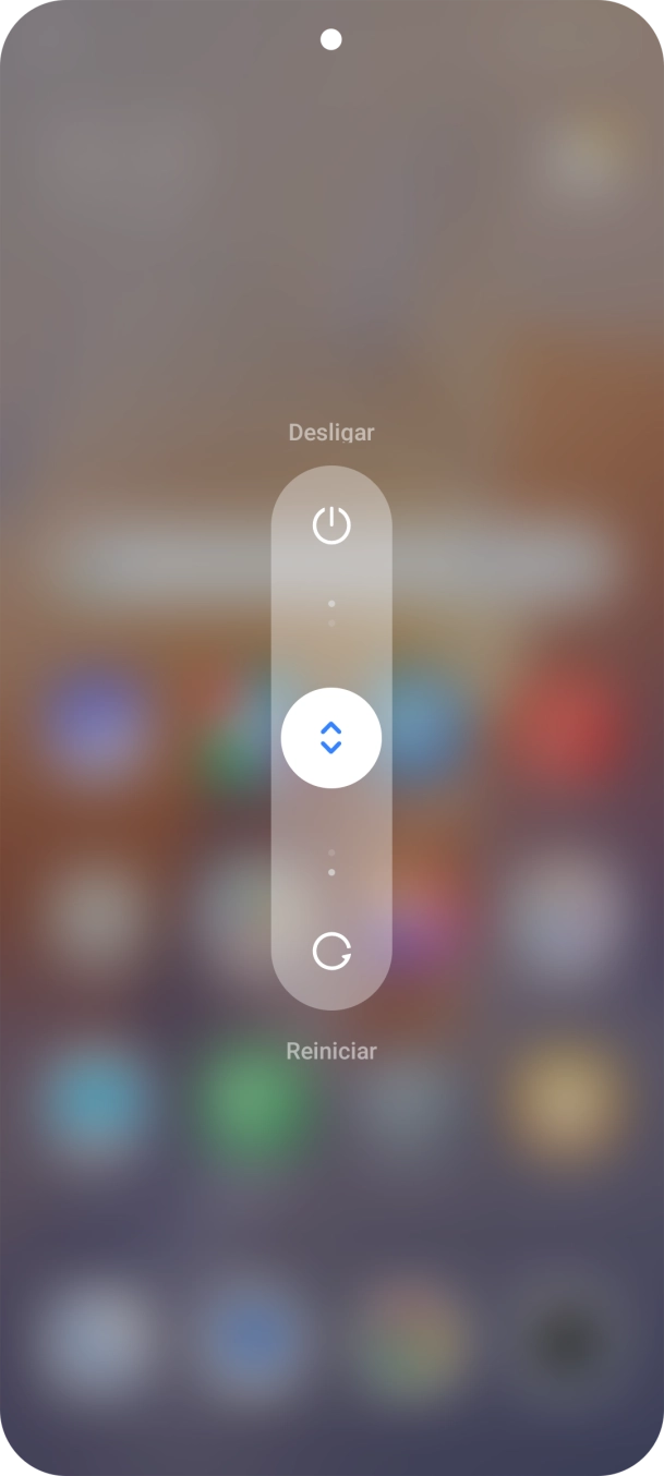 Prima o círculo e arraste-o para cima.