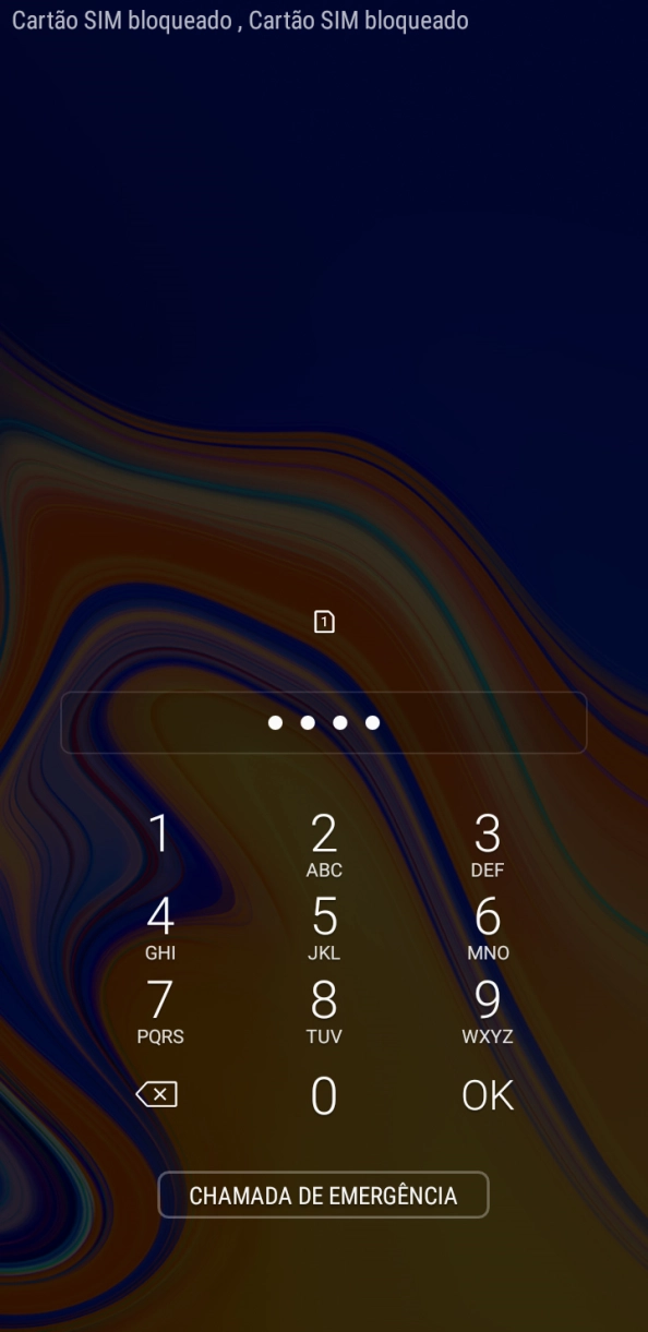 Se necessário, introduza o código PIN e prima OK.