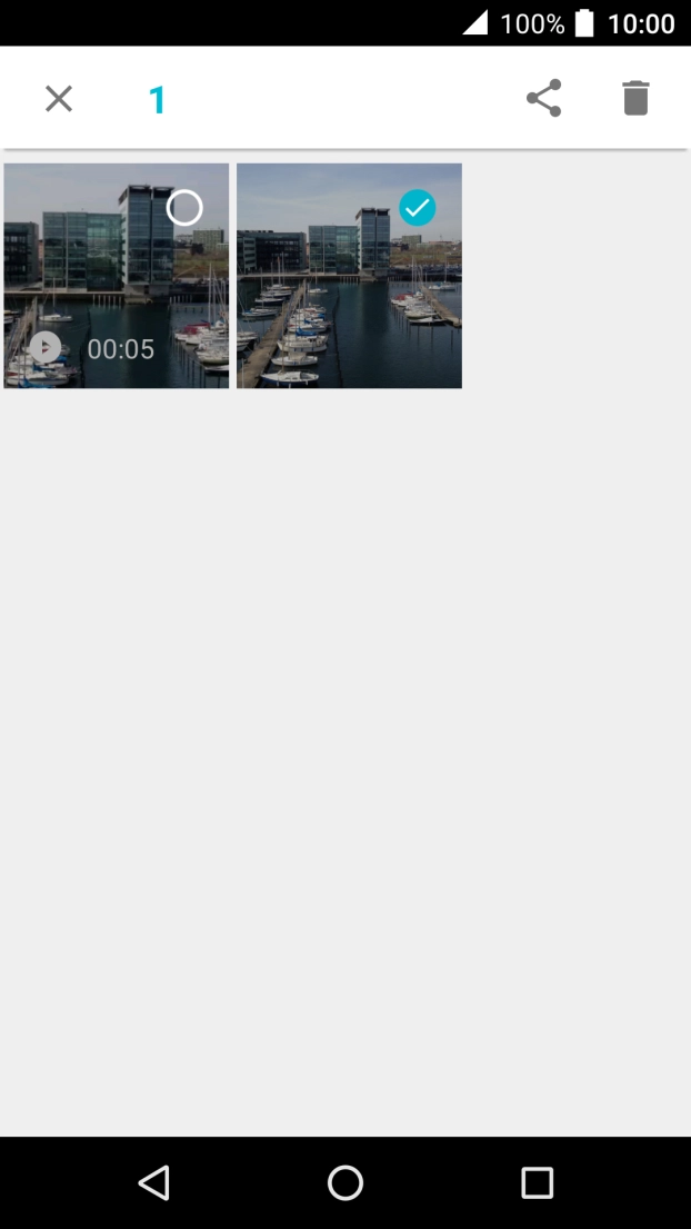 Prima o ícone para partilhar.