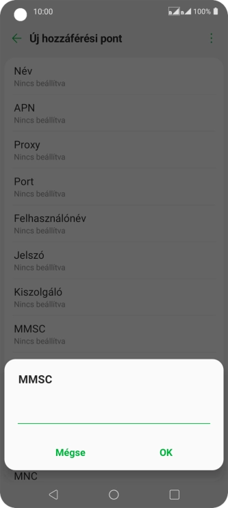 Írd be azt, hogy http://mms.vodafone.hu/servlets/mms, és válaszd az OK lehetőséget. Írd be azt, hogy http://mms.vodafone.hu/servlets/mms, és válaszd az OK lehetőséget.