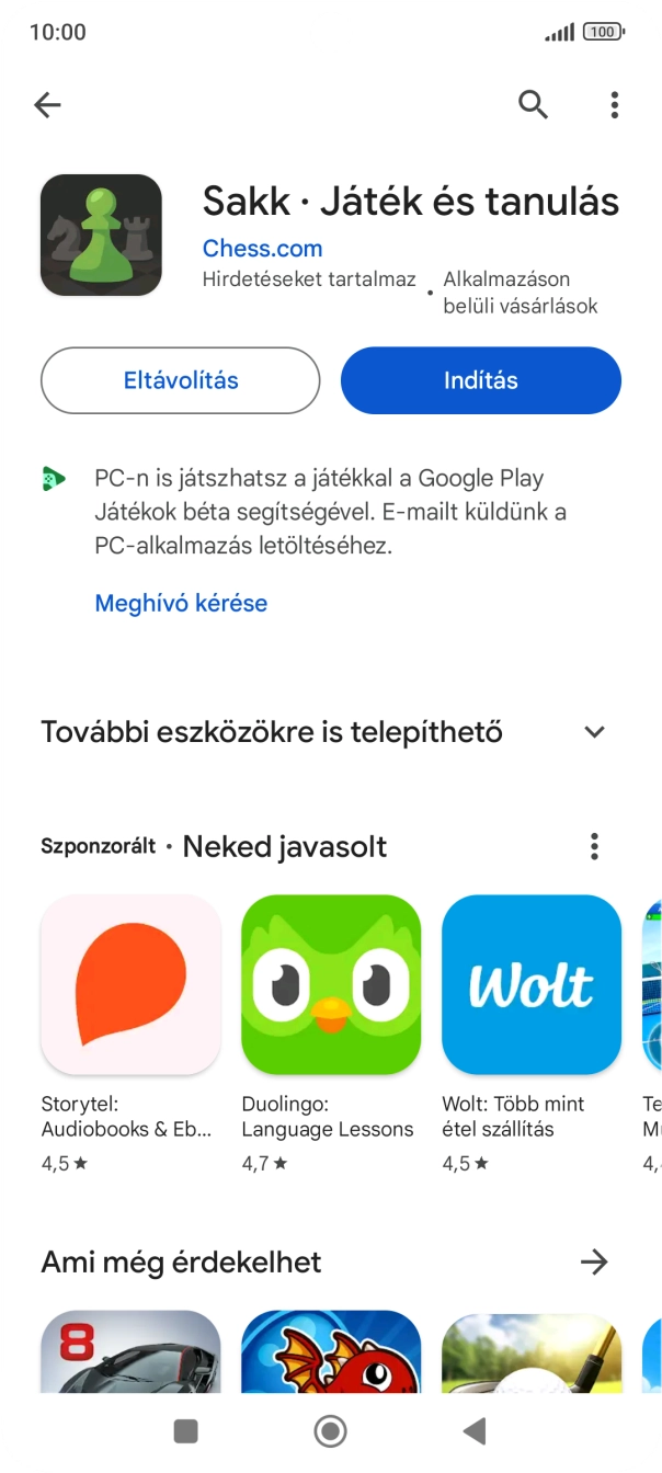 A befejezéshez, és ahhoz, hogy visszatérhess a főképernyőhöz, nyomd meg a főgombot.