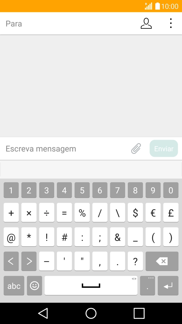 Prima a seta para a direita.