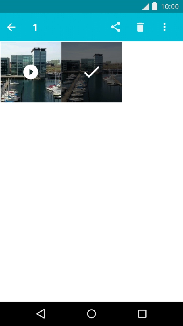 Prima o ícone para partilhar.