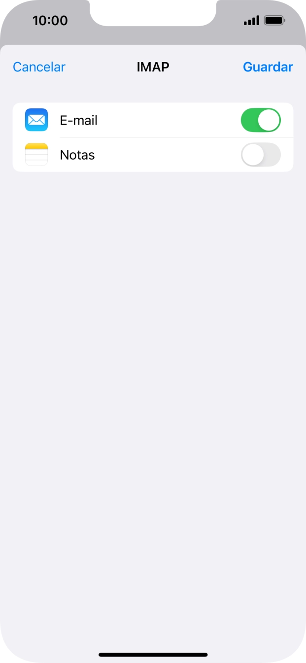 Prima Guardar. A sua conta de e-mail está agora configurada. Se pretender escolher definições adicionais para o servidor de receção e envio, siga os passos seguintes.
