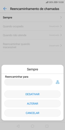 Prima DESATIVAR.