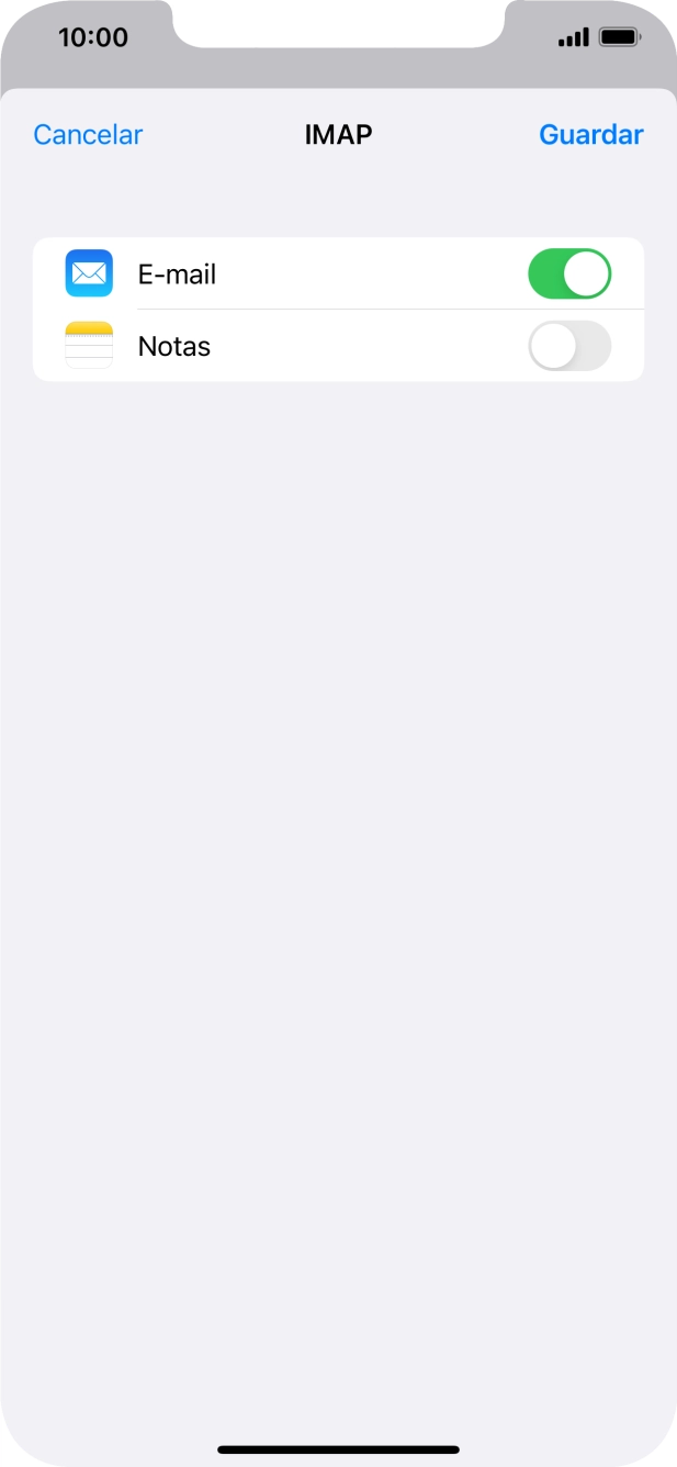 Prima Guardar. A sua conta de e-mail está agora configurada. Se pretender escolher definições adicionais para o servidor de receção e envio, siga os passos seguintes.