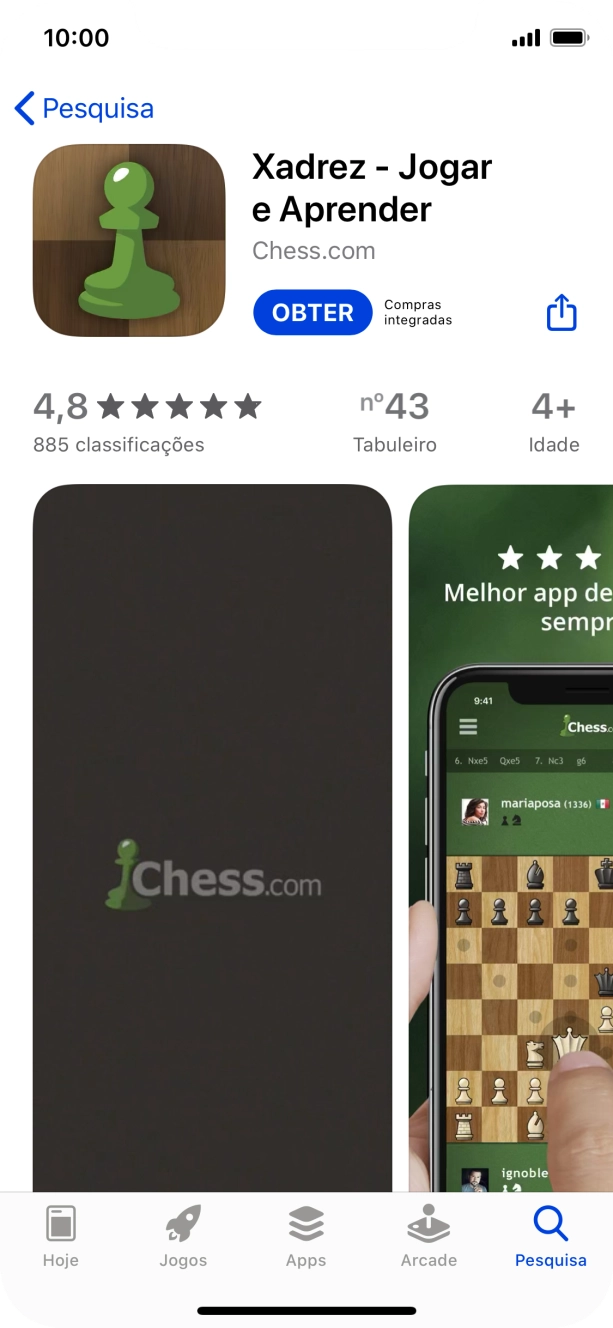 Prima OBTER e siga as indicações no ecrã para instalar a app.