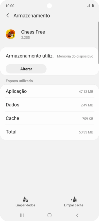 Prima Limpar cache.