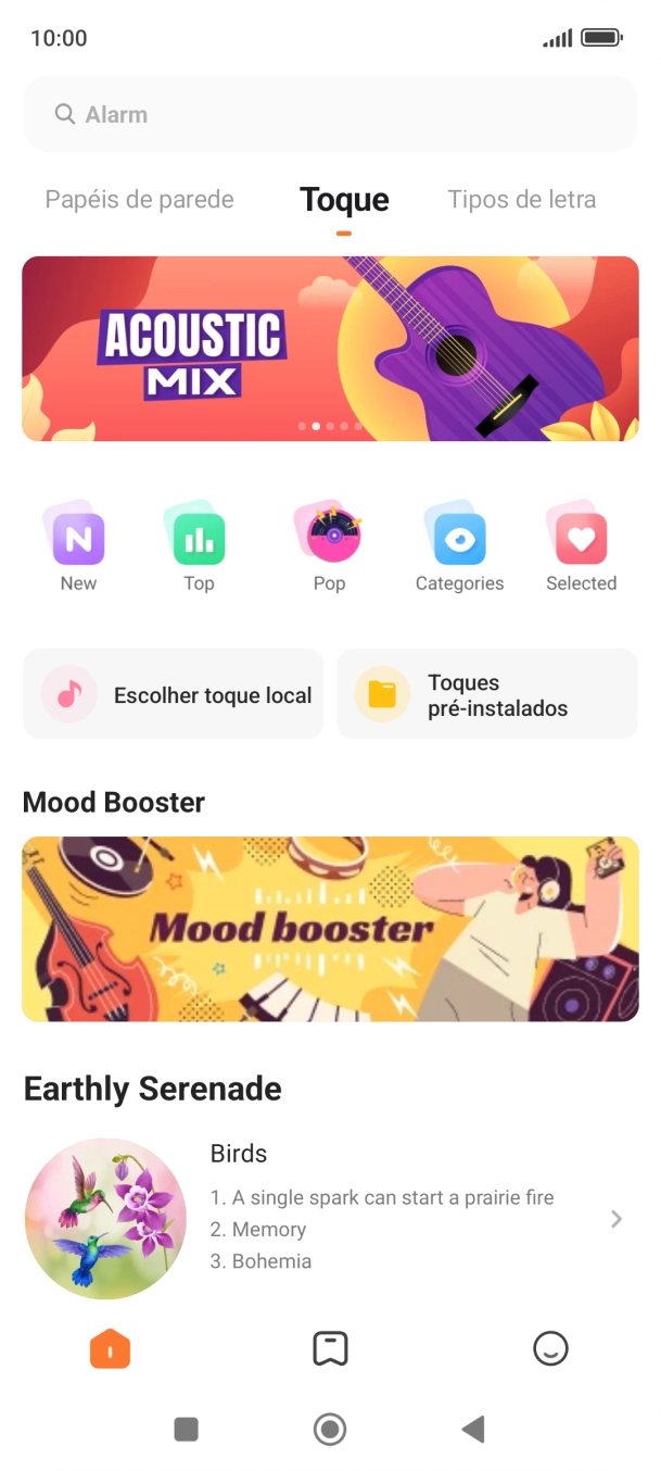 Prima Toques pré-instalados.