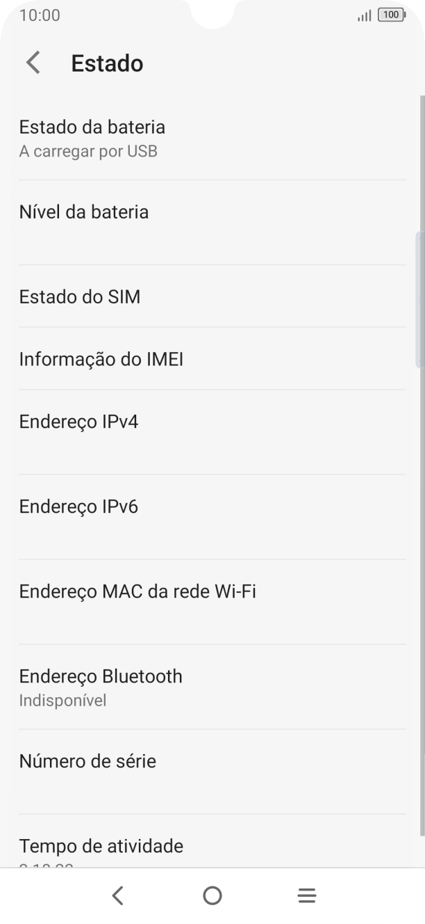 Prima Informação do IMEI.