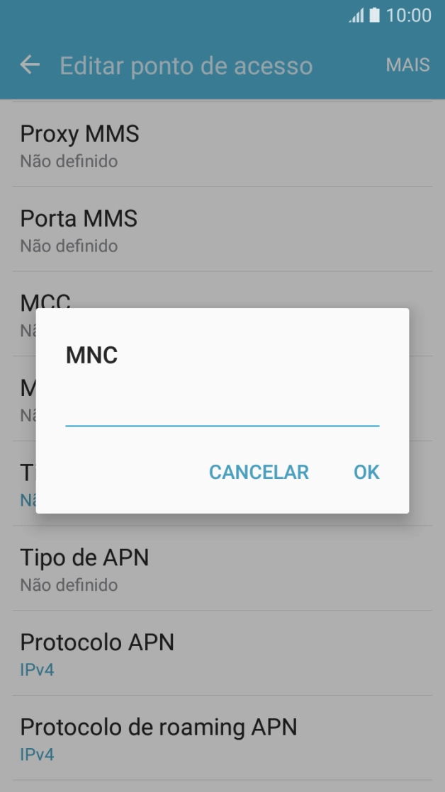 Introduza 01 e prima OK.