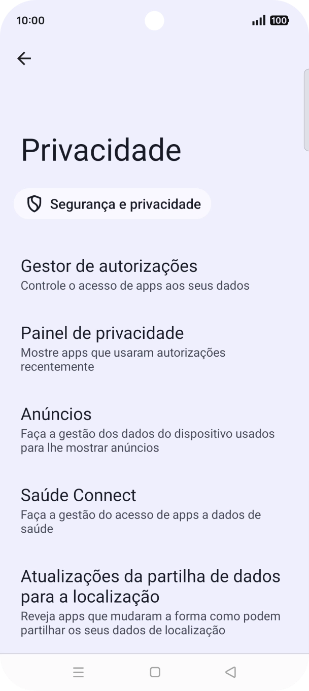 Prima Gestor de autorizações.