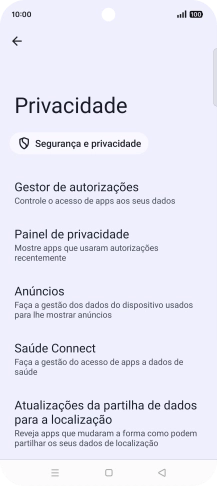 Prima Gestor de autorizações.