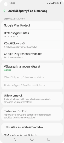 A befejezéshez, és ahhoz, hogy visszatérhess a főképernyőhöz, nyomd meg a főgombot.