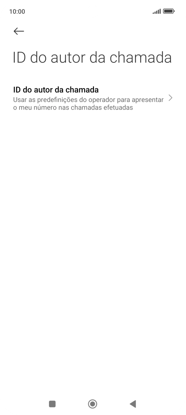 Prima ID do autor da chamada.