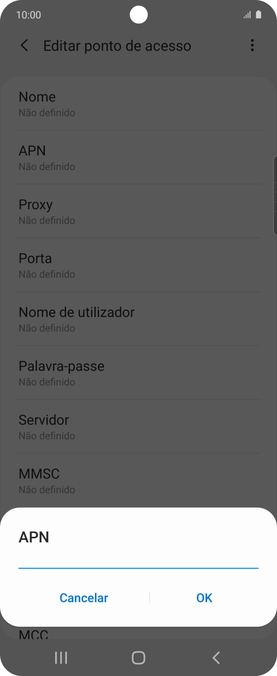 Introduza net2.vodafone.pt e prima OK.
