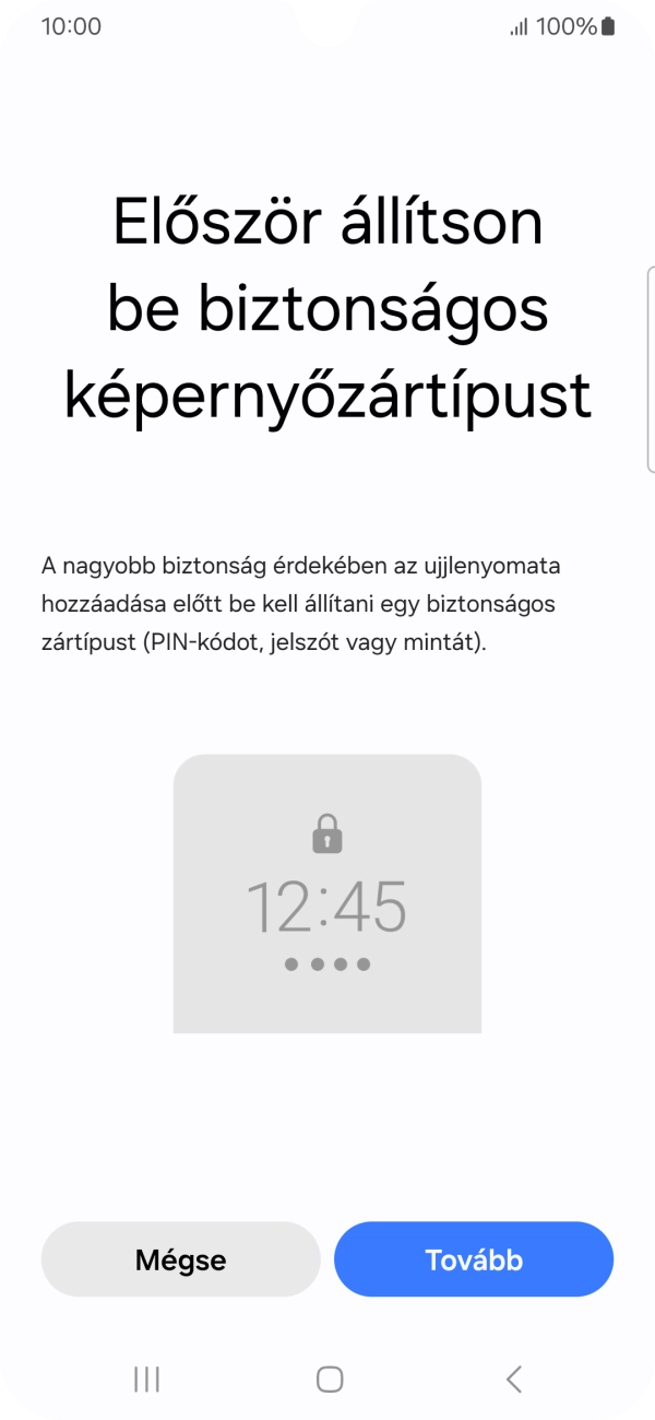 Válaszd a Tovább lehetőséget.