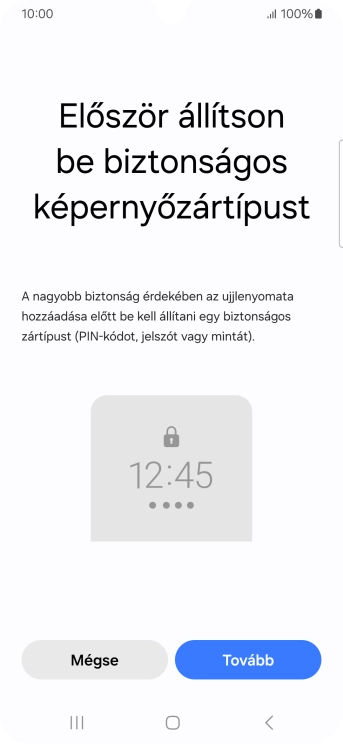 Válaszd a Tovább lehetőséget.