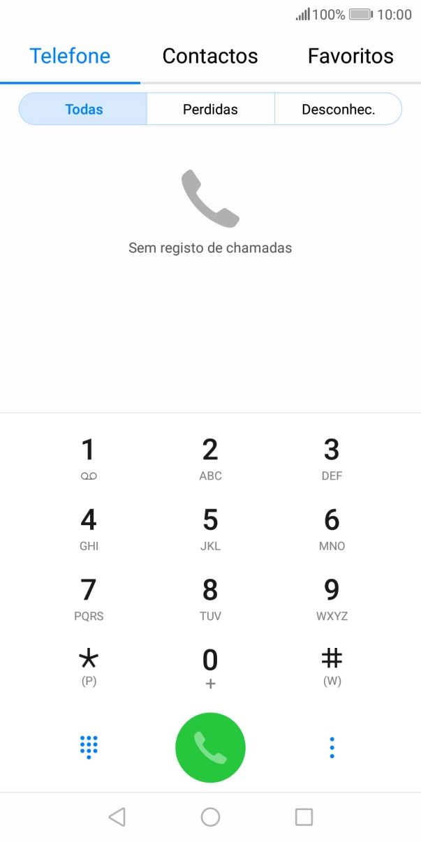 Prima o ícone de menu.