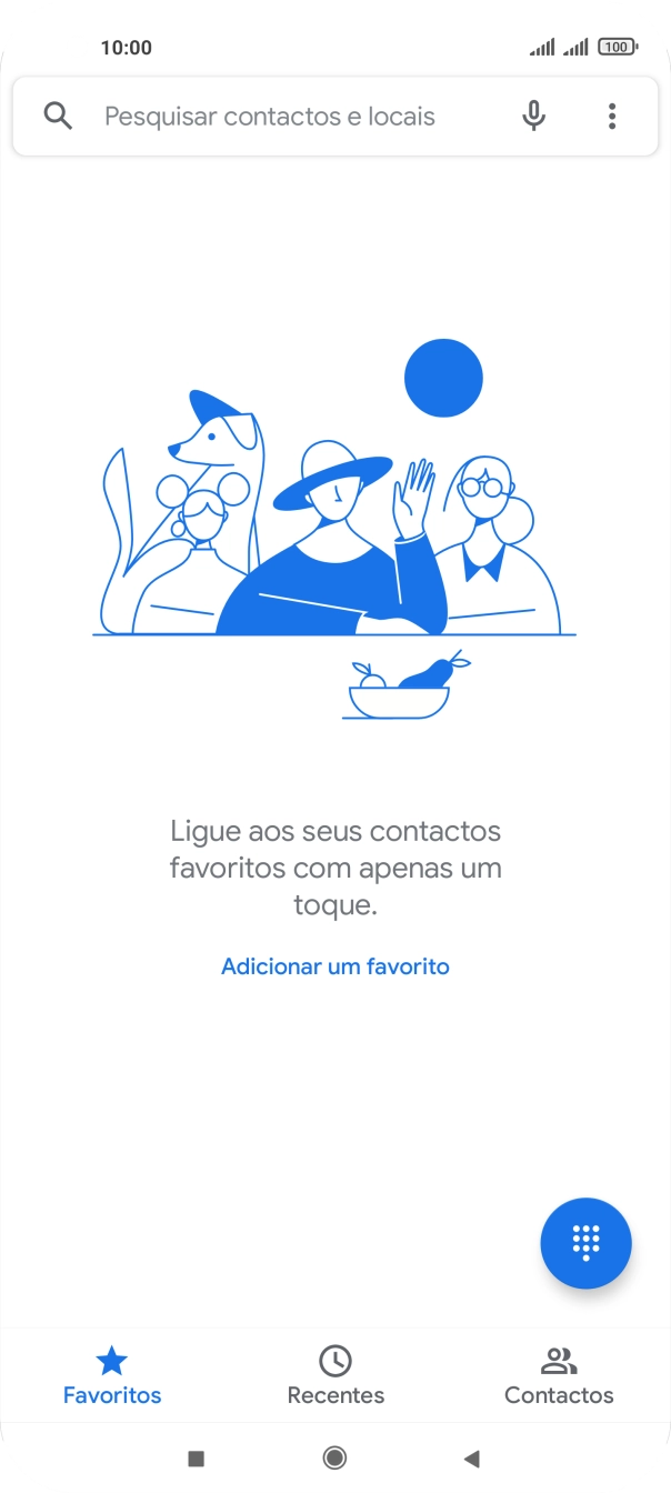 Prima o ícone de menu.