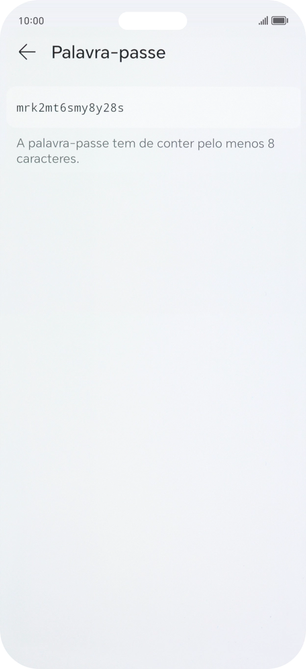 Prima a seta para a esquerda.