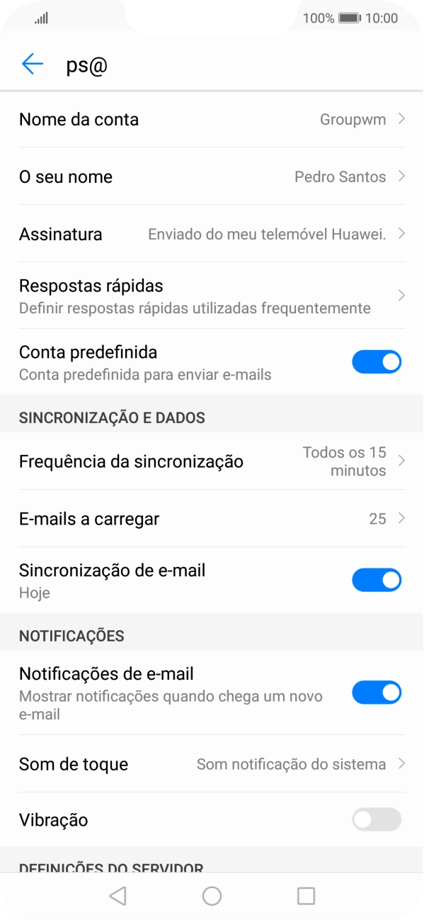 Prima a tecla de início para terminar e voltar ao ecrã inicial.