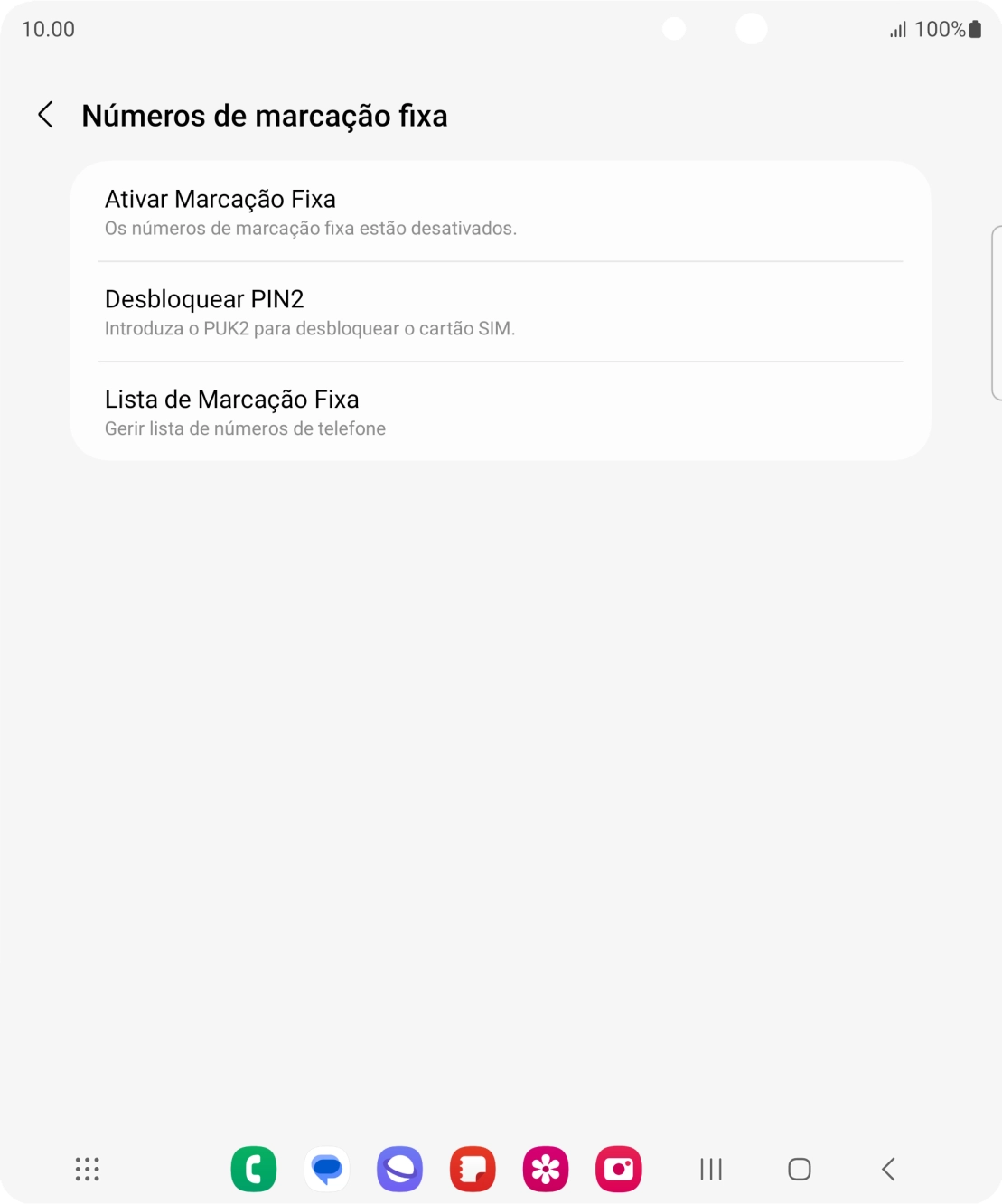 Prima Ativar Marcação Fixa.