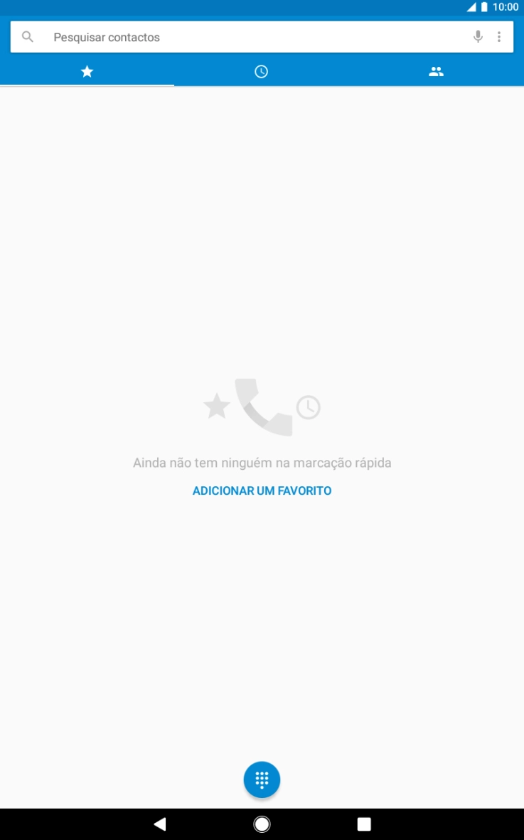 Prima o ícone de menu.