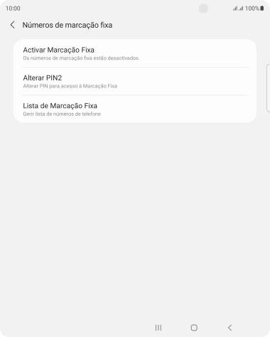 Prima Activar Marcação Fixa.