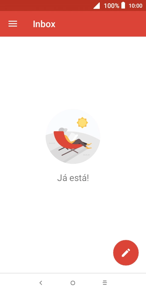 Deslize o dedo sobre o ecrã da esquerda para a direita.