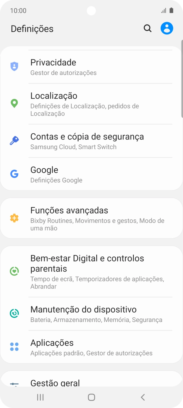 Prima Contas e cópia de segurança.