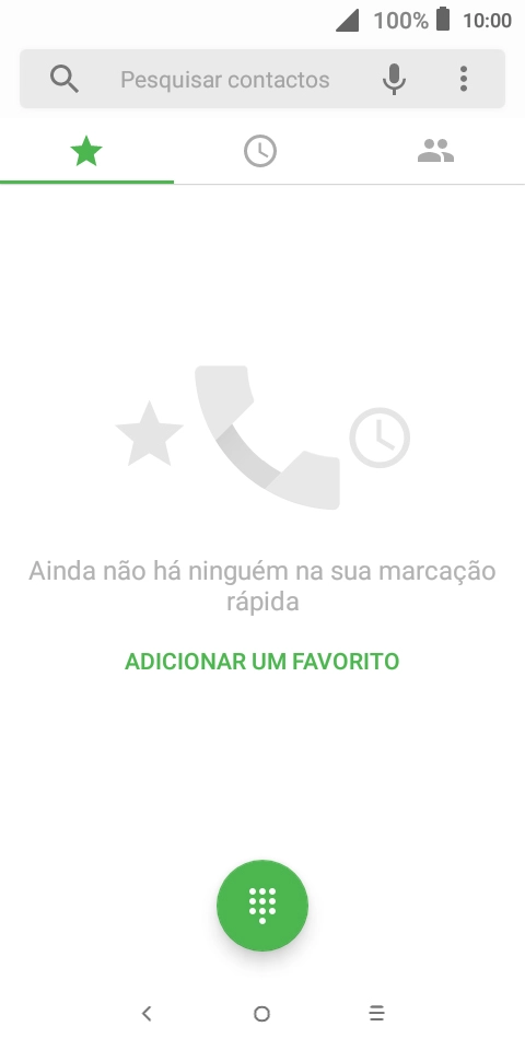 Prima o ícone de menu.